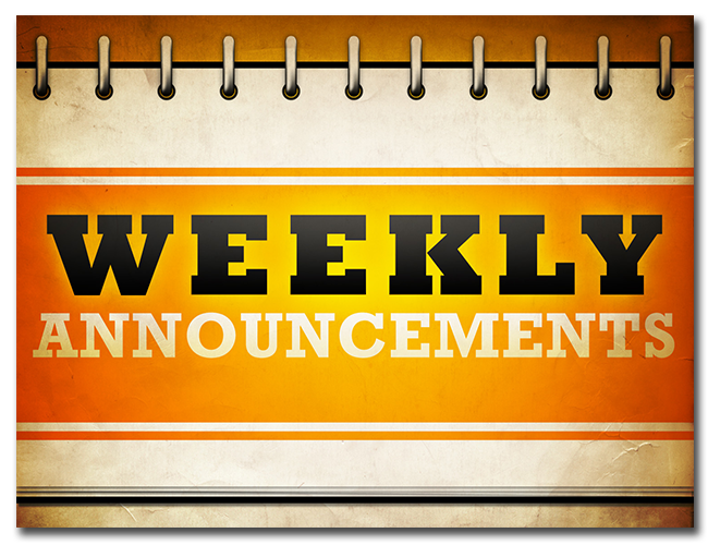  announcements 