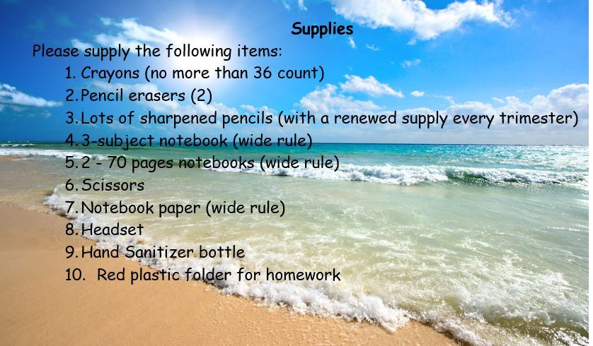 supplies