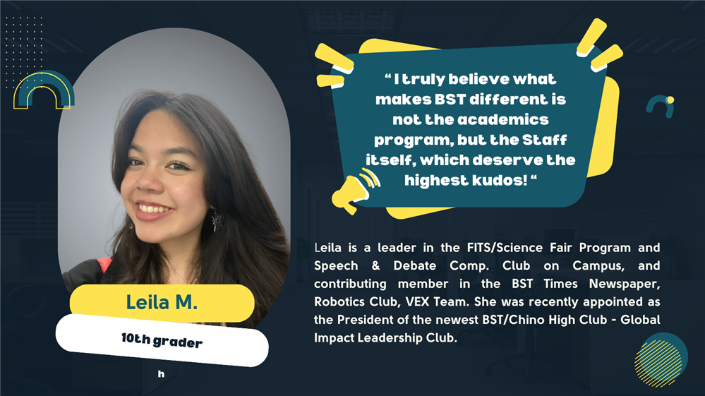 Leila M. grade 10