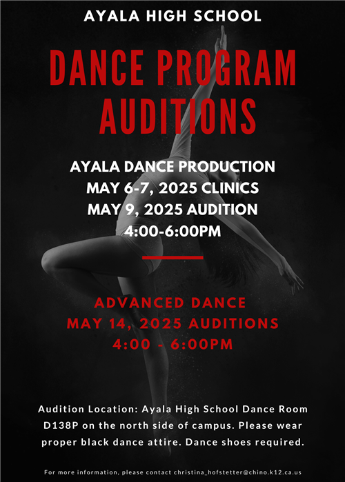 DANCE PROGRAM AUDITIONS