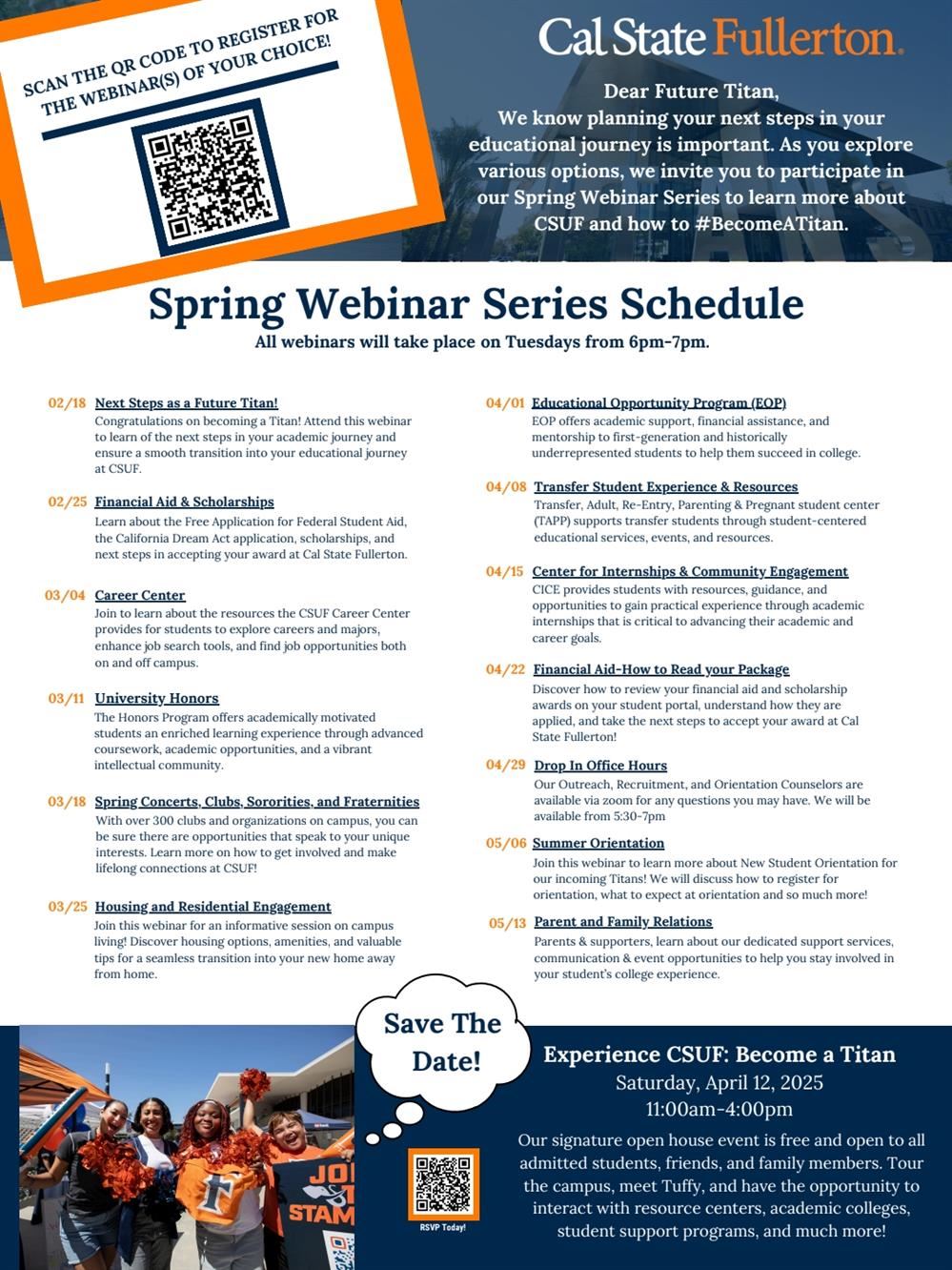 Spring Webinars Spring Webinars