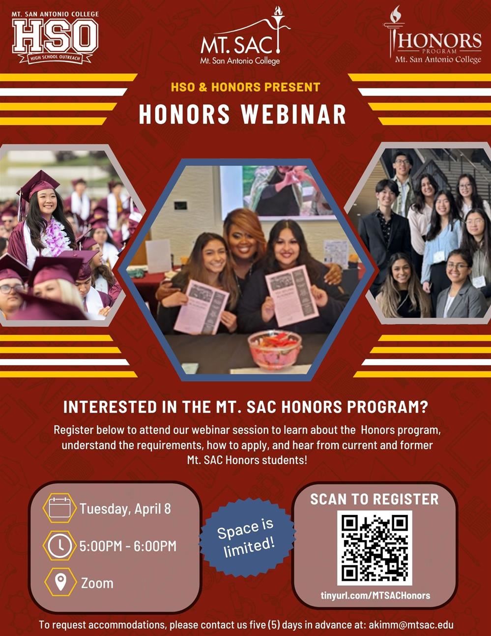 Honors Webinar Honors Webinar