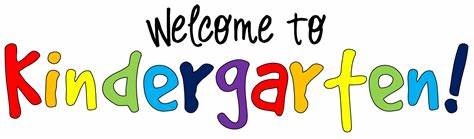 Welcome to Kindergarten! 