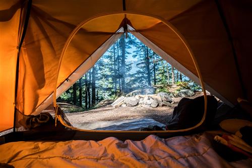 Orange tent
