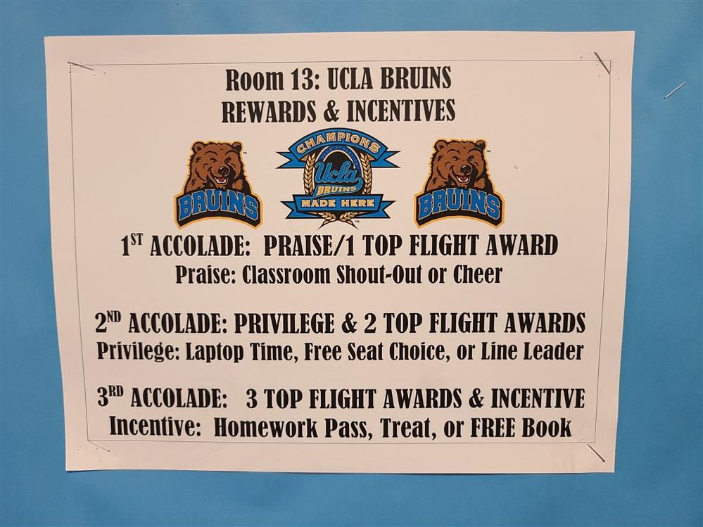 UCLA BRUIN Rewards/Incentives