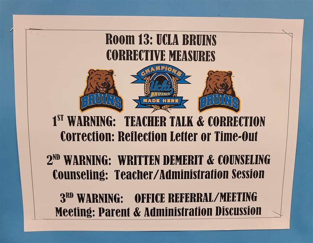 UCLA BRUIN CORRECTIVE MEASURES