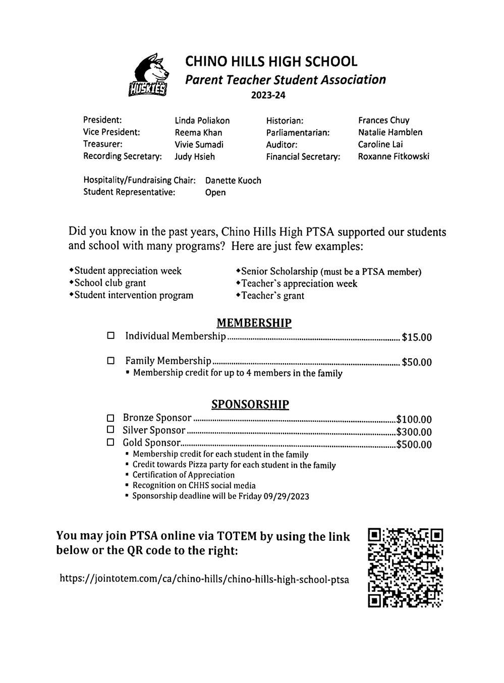 Join PTSA