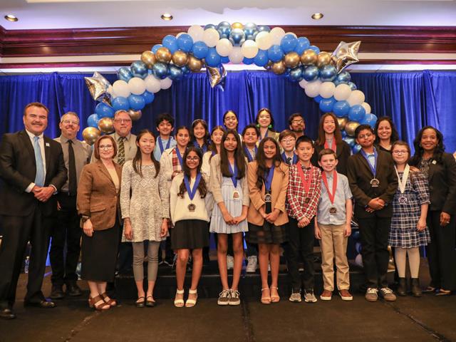 CVUSD Students at County Science Fair awards