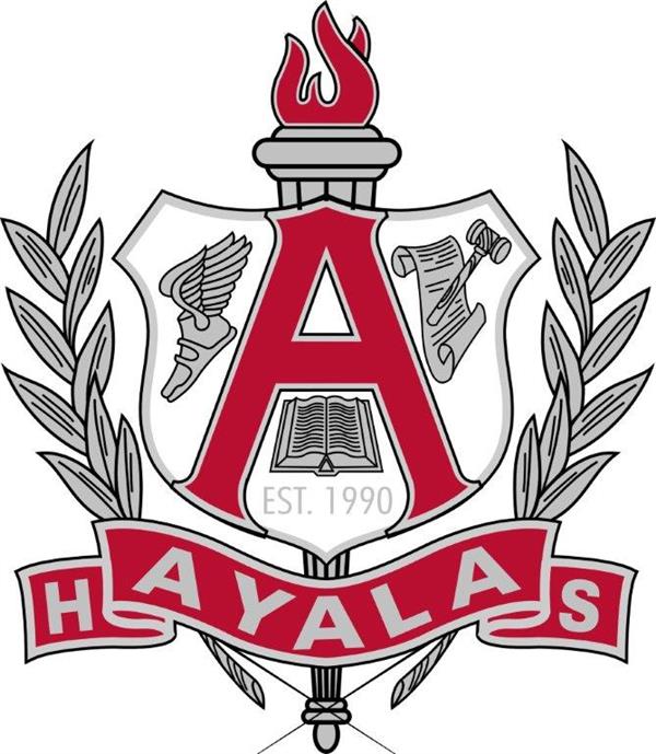 Ayala High logo, featuring a crest with a capital A in the middle Ayala High logo, featuring a crest with a capital A in the middle