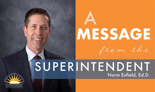Message from Superintendent 