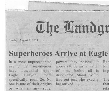 Superheros Newspaper