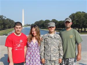 W/my Airman and Soldier in D.C. 