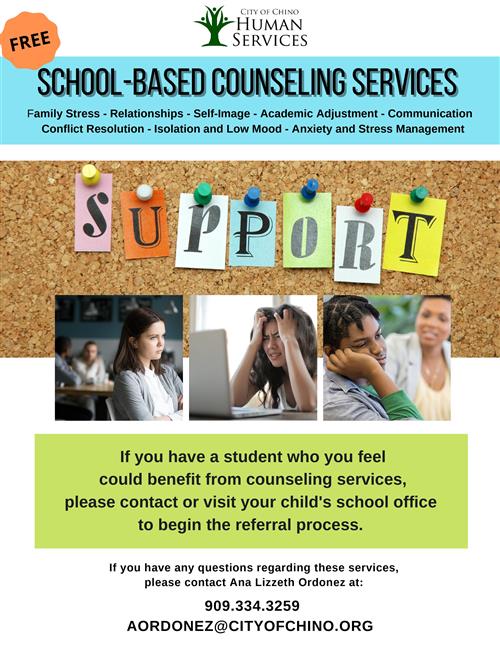 Chino Human Services Flyer 