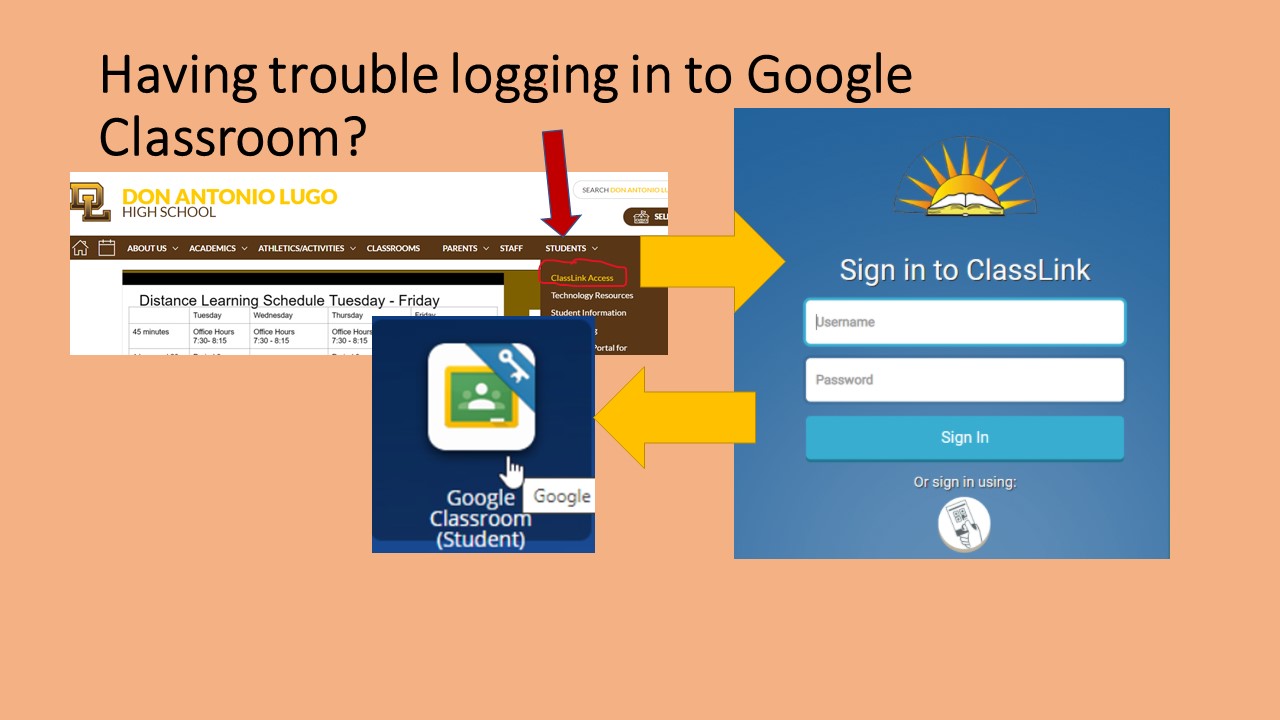 Google Classroom and Classlink Access